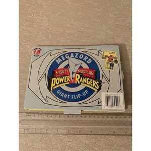 Power Rangers Flip-up Play Book Mega Zord Rare Mighty Morphin Vintage